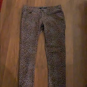 Leopard/ cheetah print Junior jeans
